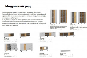 Гостиная Бруно Дуб Крафт Золотой, Серый Камень в Чесме - chesma.magazinmebel.ru | фото - изображение 4