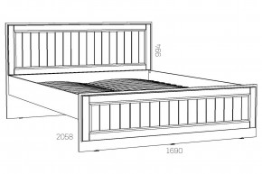 Кровать 1600 Оливия НМ 040.34 Х в Чесме - chesma.magazinmebel.ru | фото - изображение 2