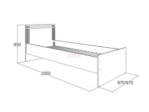 Кровать одинарная Ольга 18 900 в Чесме - chesma.magazinmebel.ru | фото - изображение 2