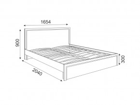Кровать с основанием Беатрис мод 7 Орех гепланкт в Чесме - chesma.magazinmebel.ru | фото - изображение 2