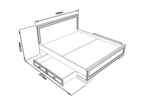 Кровать S320-LOZ/180 с выкатными тумбами Кентаки каштан в Чесме - chesma.magazinmebel.ru | фото - изображение 2