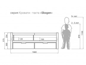 Кровать-тахта Svogen с ящиками и бортиком бежевый в Чесме - chesma.magazinmebel.ru | фото - изображение 3