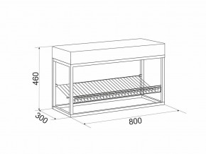 Обувница Крафт 1 G61771 в Чесме - chesma.magazinmebel.ru | фото - изображение 2