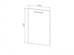 П 45 Комплект для посудомоечной машины 450 мм (цоколь + фасад) ЛДСП в Чесме - chesma.magazinmebel.ru | фото