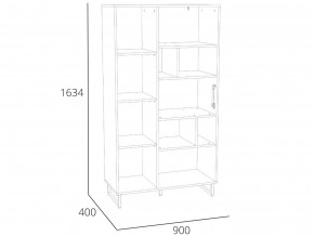 Шкаф комбинированный Фолк НМ 014.58 в Чесме - chesma.magazinmebel.ru | фото - изображение 2