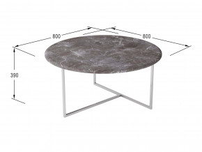 Стол журнальный Маджоре серый мрамор в Чесме - chesma.magazinmebel.ru | фото - изображение 2