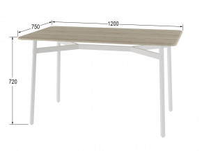 Стол обеденный Кросс дуб санремо/белый в Чесме - chesma.magazinmebel.ru | фото - изображение 2