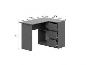 Стол угловой Денвер Графит серый в Чесме - chesma.magazinmebel.ru | фото - изображение 2