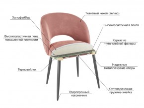 Стул Моли беж велюр-белый в Чесме - chesma.magazinmebel.ru | фото - изображение 3